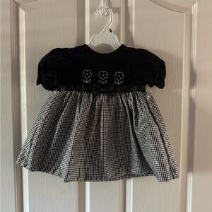 Charming Black and White Kids Formal Dress
